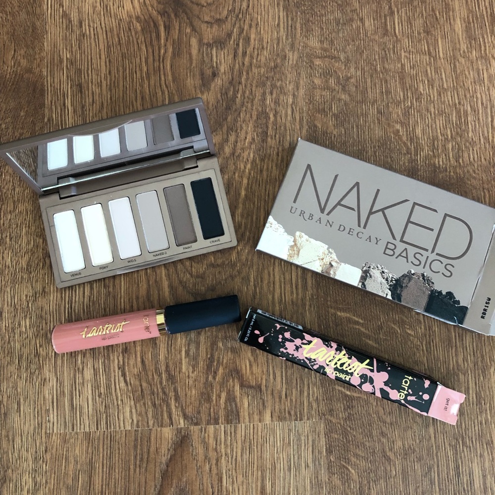 Naked Basics Eyeshadow Palette + Tarte Lip Paint
